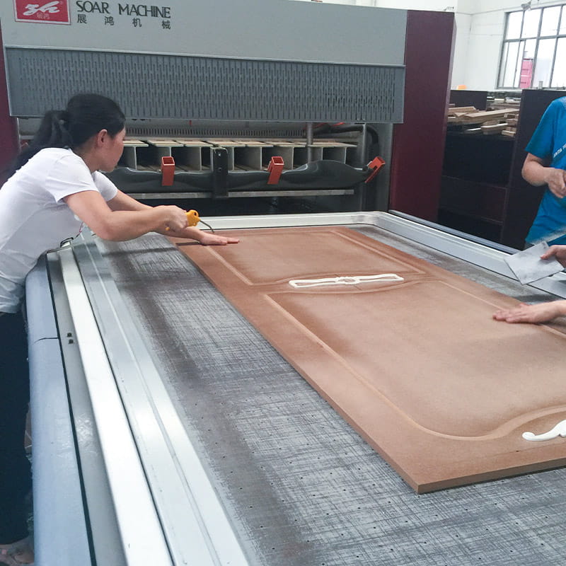 LM501 PVC vacuum thermoforming tenaces ad lignea fores