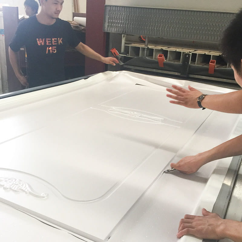 LM501 PVC vacuum thermoforming tenaces ad lignea fores